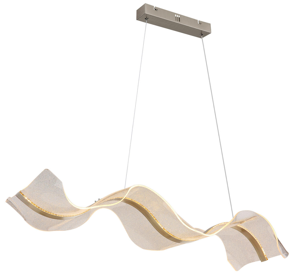 LED-HÄNGLAMPA 101/29,4/120 cm  - klar, Design, metall/plast (101/29,4/120cm) - Globo