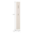 GARDEROBENPANEEL  in 25/174/2,2 cm  - Sandfarben/Grau, MODERN, Holzwerkstoff/Metall (25/174/2,2cm) - Carryhome