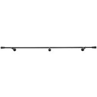 ZÁVESOVÁ TYČ S PRÍSLUŠENSTVOM 100-190 cm - čierna, Design, kov (100-190cm) - Homeware