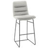 BARHOCKER - Greige/Schwarz, Design, Textil/Metall (52/122/66cm) - Dieter Knoll