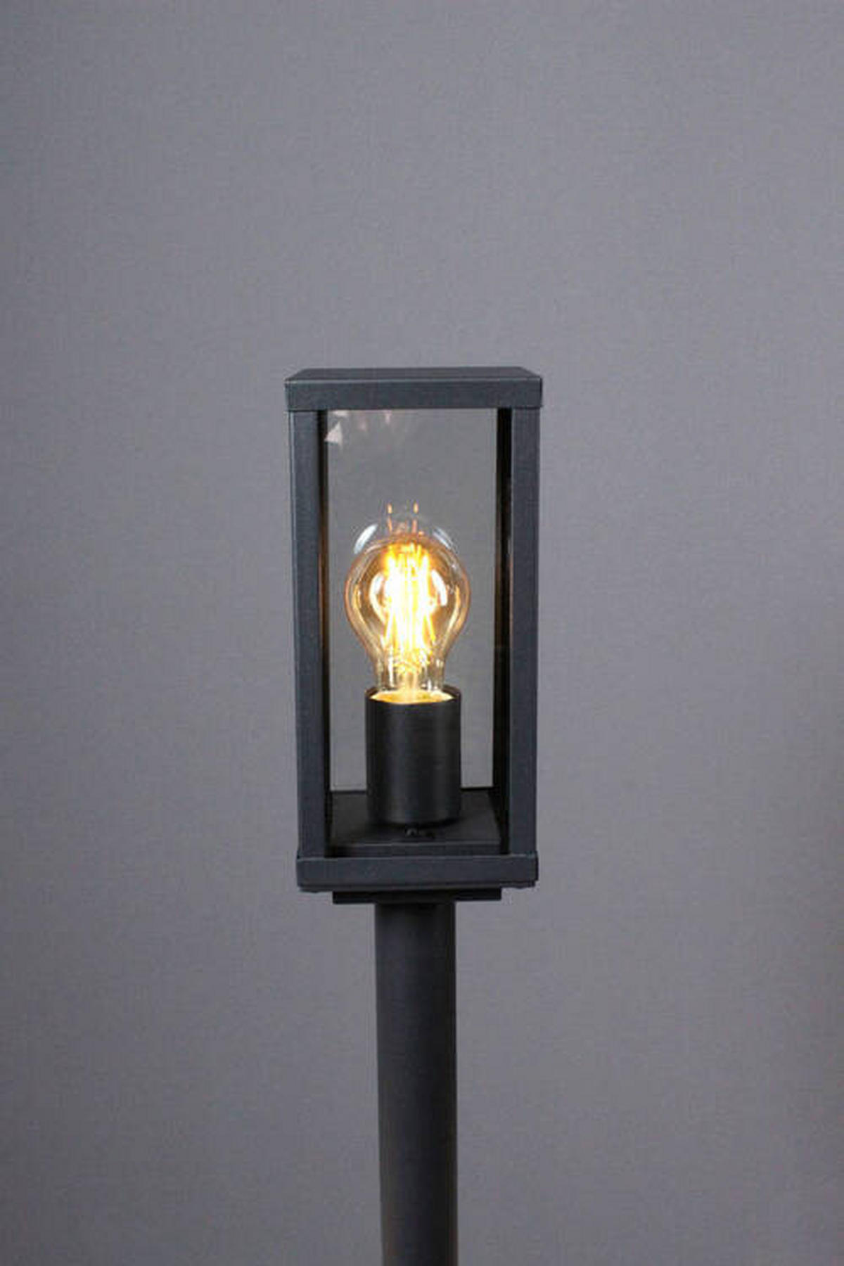 WEGELEUCHTE   - Klar/Schwarz, Basics, Glas/Metall (100/11/11cm)