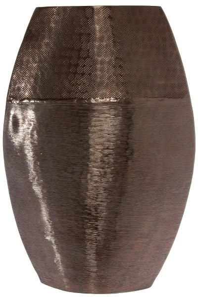 VASE VALENTE 38 cm  - Bronzefarben, Basics, Metall (26/38/9cm)