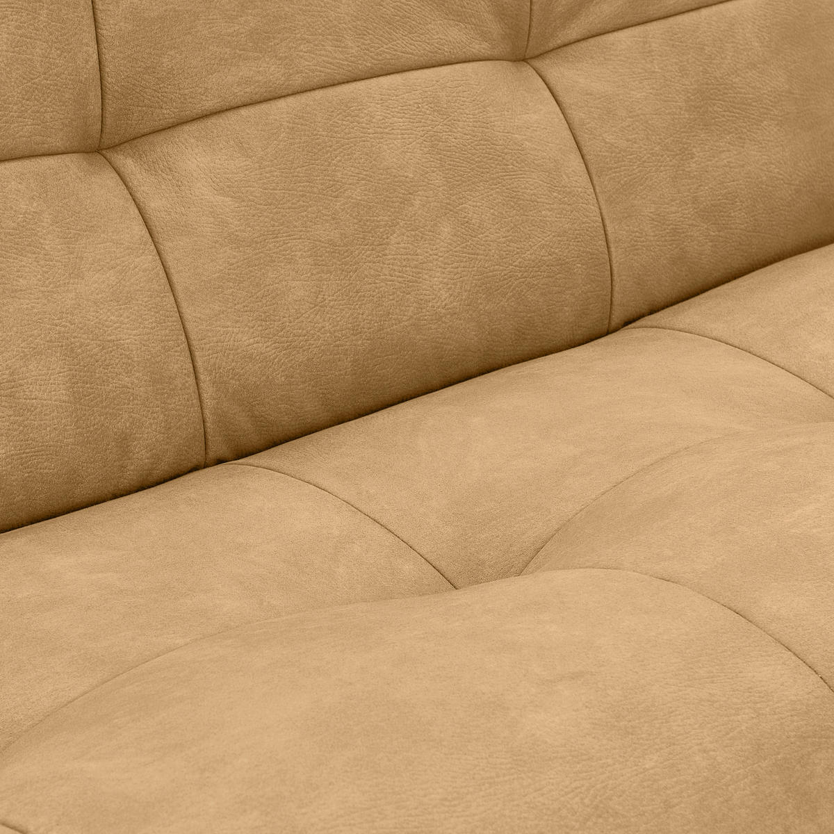 SOFAELEMENT Lederlook Hellbraun  - Hellbraun, Trend, Textil (105/80/112cm) - Livetastic