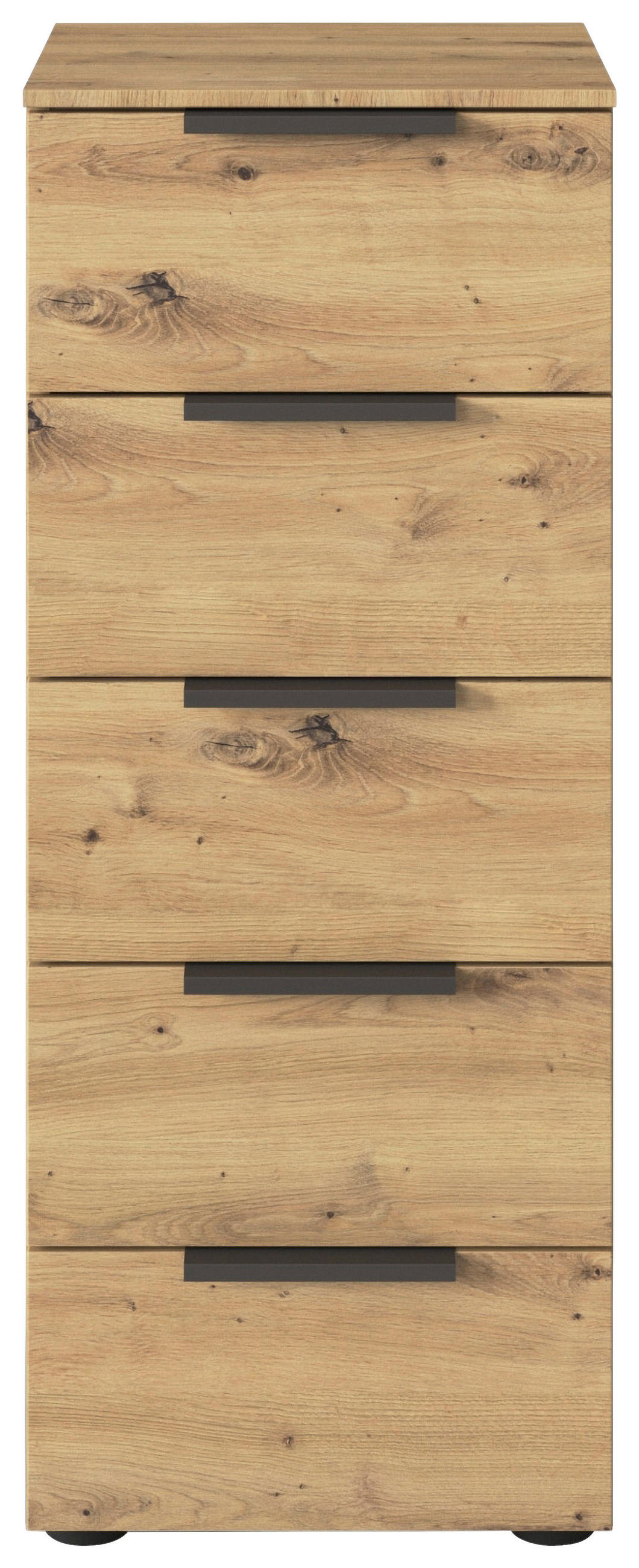 KOMMODE 40/100/42 cm  in Eiche Artisan, Graphitfarben  - Graphitfarben/Schwarz, Modern, Holzwerkstoff/Kunststoff (40/100/42cm) - Rauch Möbel