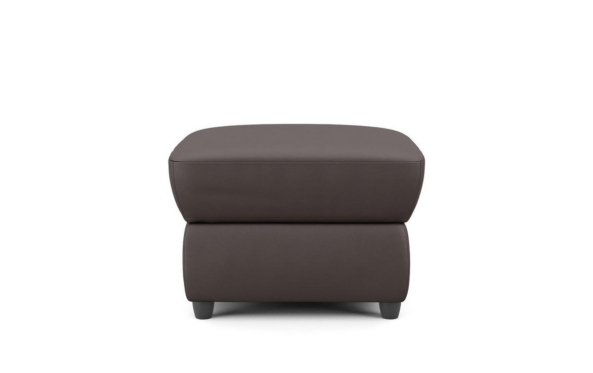HOCKER in Textil Braun  - Schwarz/Braun, Konventionell, Kunststoff/Textil (68/45/68cm) - Livetastic