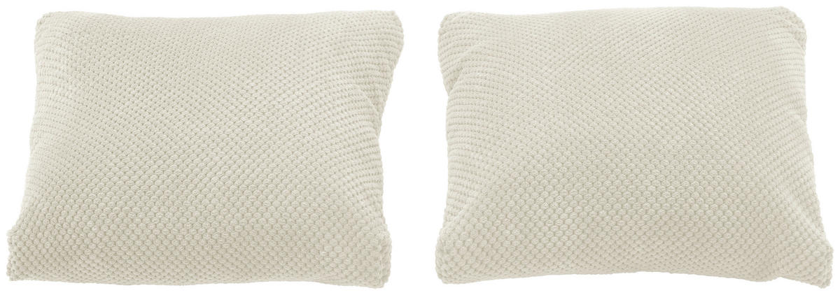 SCHLAFSOFA Velours Creme  - Creme/Schwarz, Design, Kunststoff/Textil (148/88/110cm) - Livetastic
