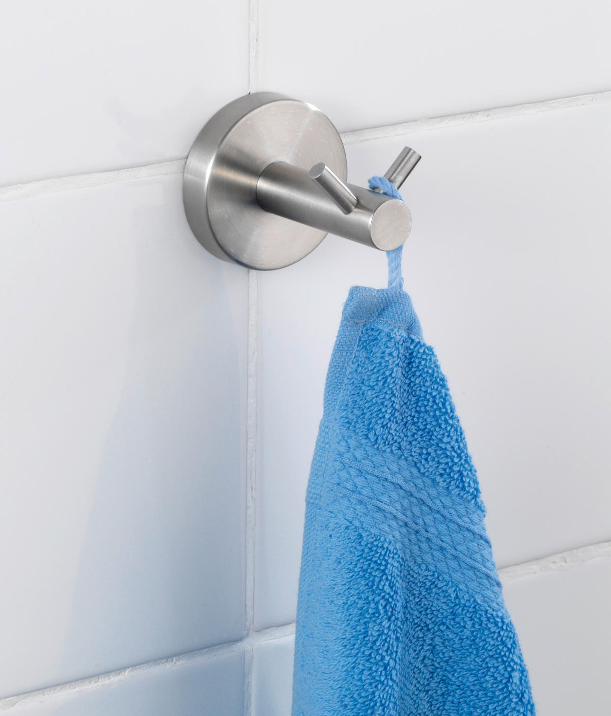 HANDTUCHHAKEN - Edelstahlfarben, Basics, Metall (5,5/5,5/5,5cm) - Wenko