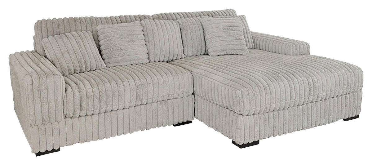 HÖRNSOFFA i vävt tyg grå  - svart/grå, Design, textil/plast (182/114cm) - Livetastic