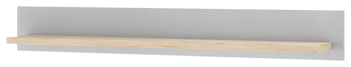 WANDBOARD Eichefarben, Hellgrau  - Eichefarben/Hellgrau, Design, Holzwerkstoff (150/20/19cm) - MID.YOU