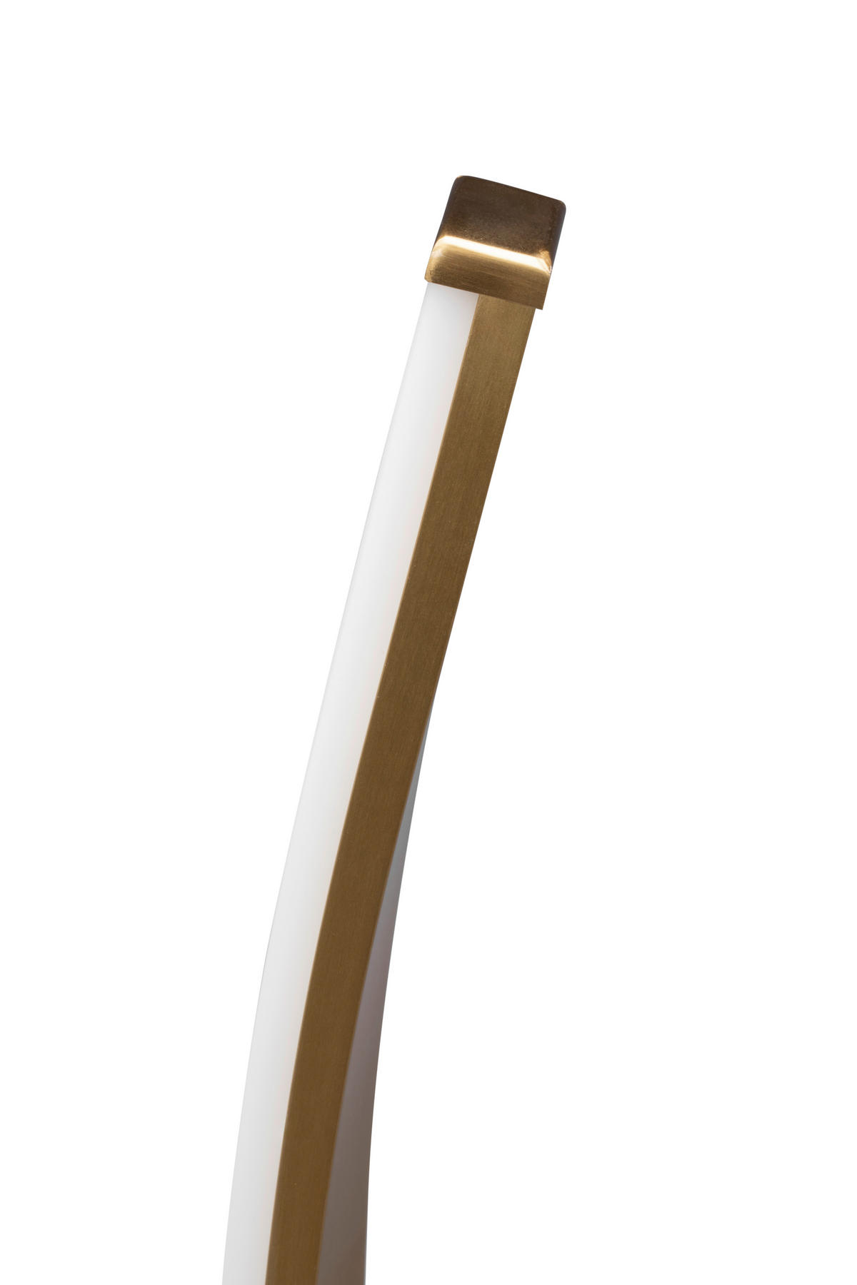 LED-STEHLEUCHTE 25/137 cm    - Goldfarben/Weiß, Design, Kunststoff/Metall (25/137cm) - Dieter Knoll
