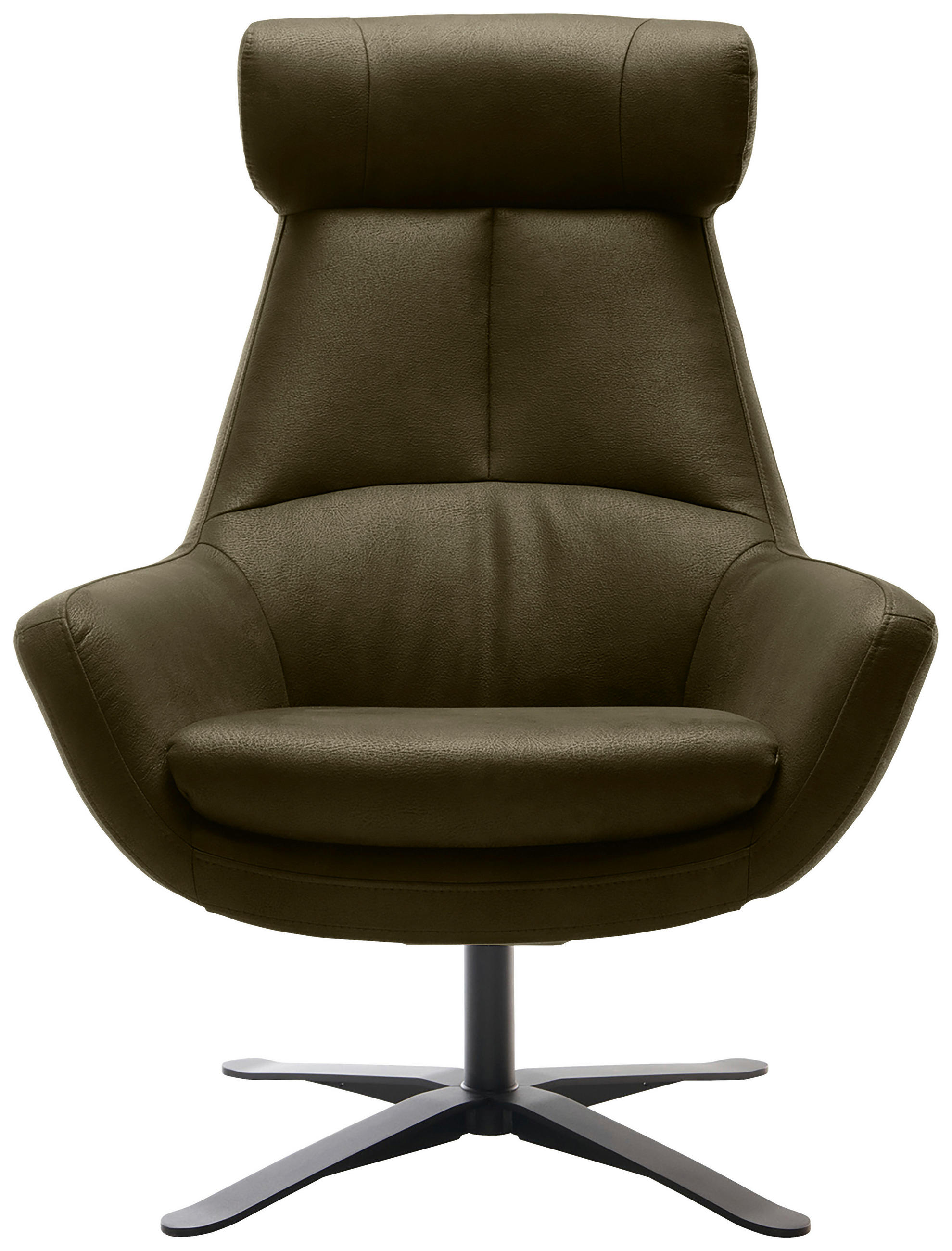 Thumbnail - Trendmanufaktur Sessel BE Organic, Grün, Textil, 81x112x83 cm, Made in EU, Lederauswahl, Stoffauswahl, Wohnzimmer, Sesse...