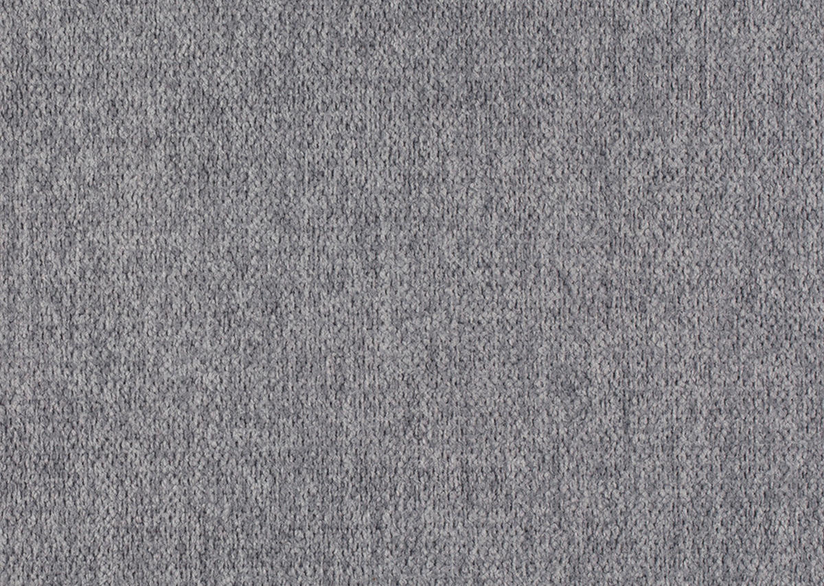 ECKSOFA in Chenille, Mikrofaser Hellgrau  - Hellgrau/Schwarz, Design, Textil/Metall (299/157cm) - Dieter Knoll