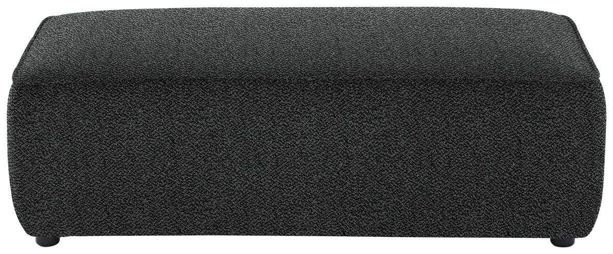 ECKSOFA in Flachgewebe Anthrazit  341/164 cm  - Anthrazit/Schwarz, Design, Kunststoff/Textil (341/164cm) - W.Schillig