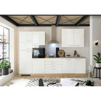 BLOK KUHINJA BEZ APARATA  bijela, hrast Sonoma  - bijela/hrast Sonoma, Moderno, drvni materijal (310cm) - MID.YOU