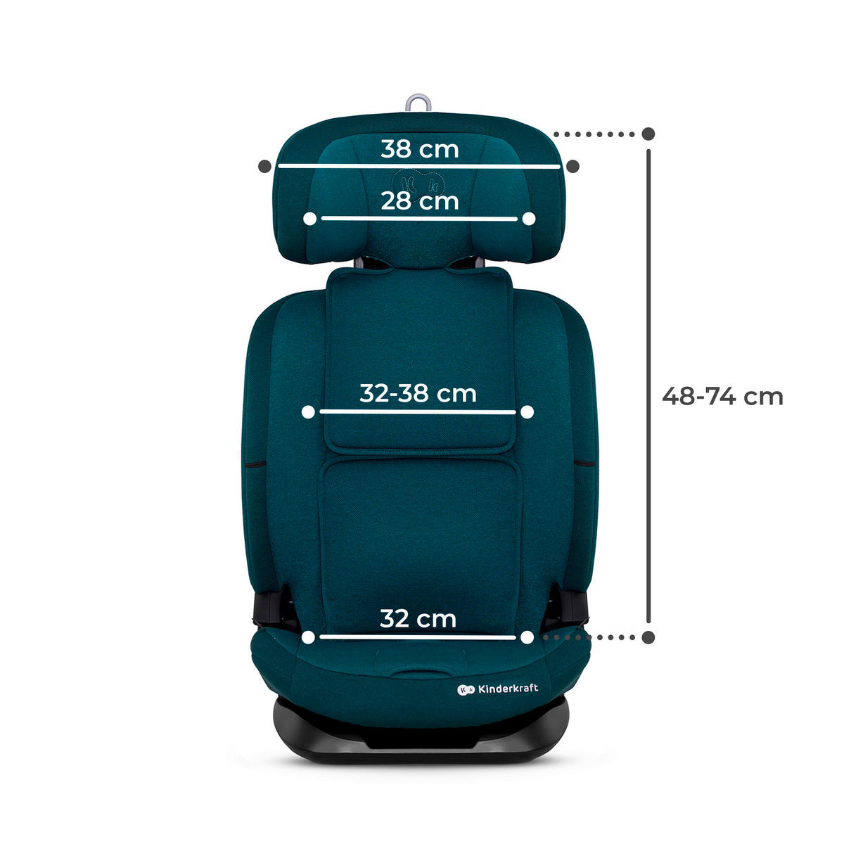 KINDERAUTOSITZ OneTo3 i-Size  - Blau/Petrol, Basics (58/78/44cm) - Kinderkraft