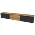 LOWBOARD  250/37,5/37 cm  hängend  - Eichefarben/Anthrazit, Natur, Glas/Holz (250/37,5/37cm) - Linea Natura