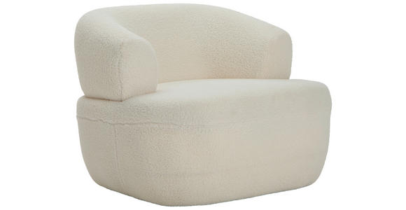 SESSEL in Bouclé Creme  - Creme, Design, Textil (82/64/80cm) - Carryhome