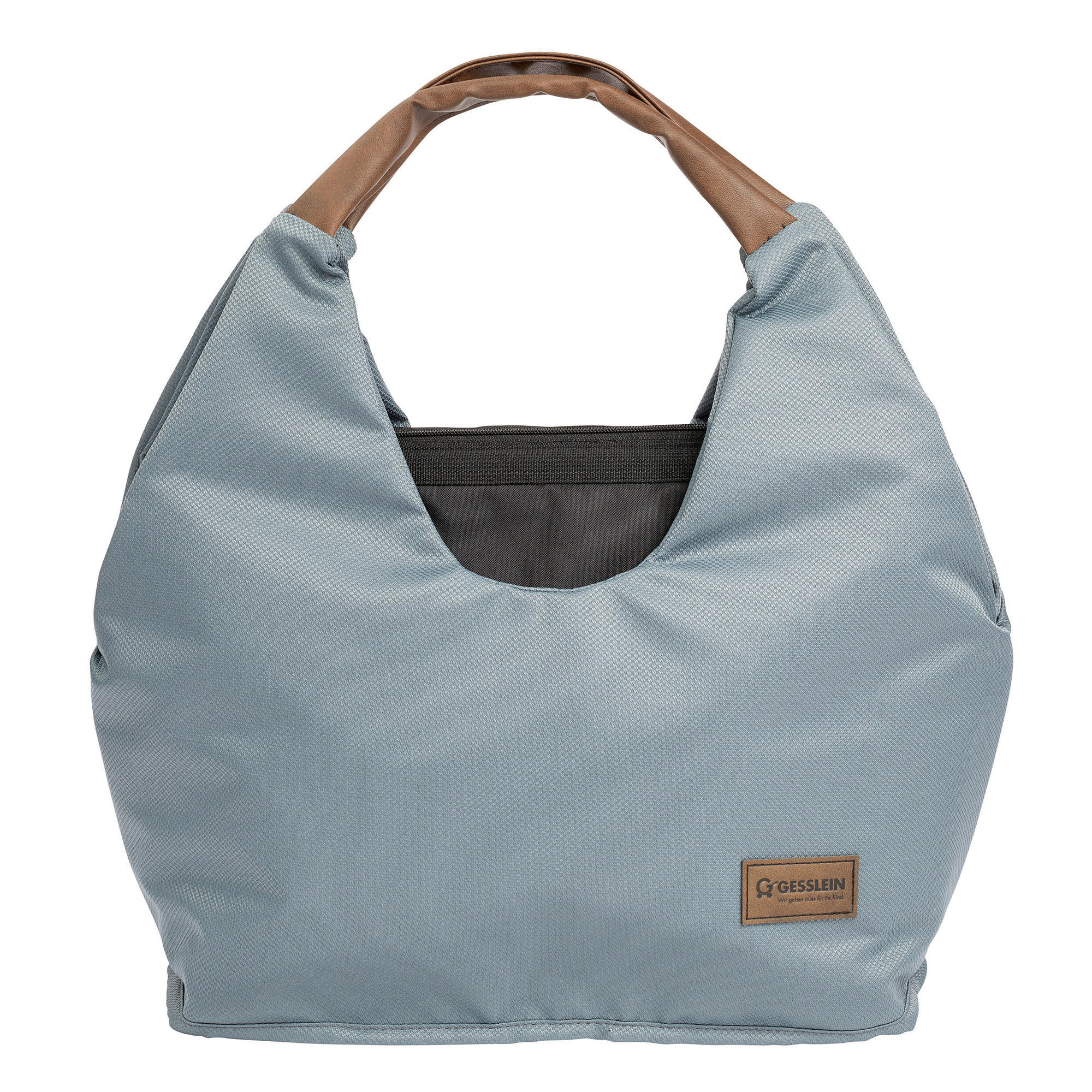 WICKELTASCHE N° 5 Petrol/Tabak  - Petrol/Braun, Basics, Textil (50/46/17cm) - Gesslein