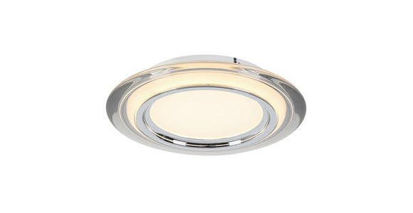 LED-DECKENLEUCHTE 35/6 cm   - Chromfarben/Transparent, Design, Kunststoff/Metall (35/6cm) - Novel