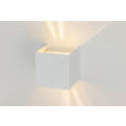 LED-WANDLEUCHTE 10/10/10 cm   - Weiß, Basics, Kunststoff/Metall (10/10/10cm) - Novel