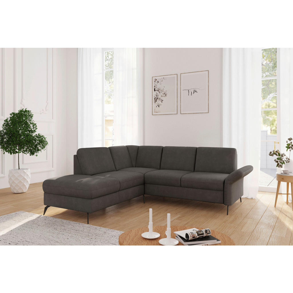 Sit & More ROHOVÁ SEDAČKA, textil, grafitová