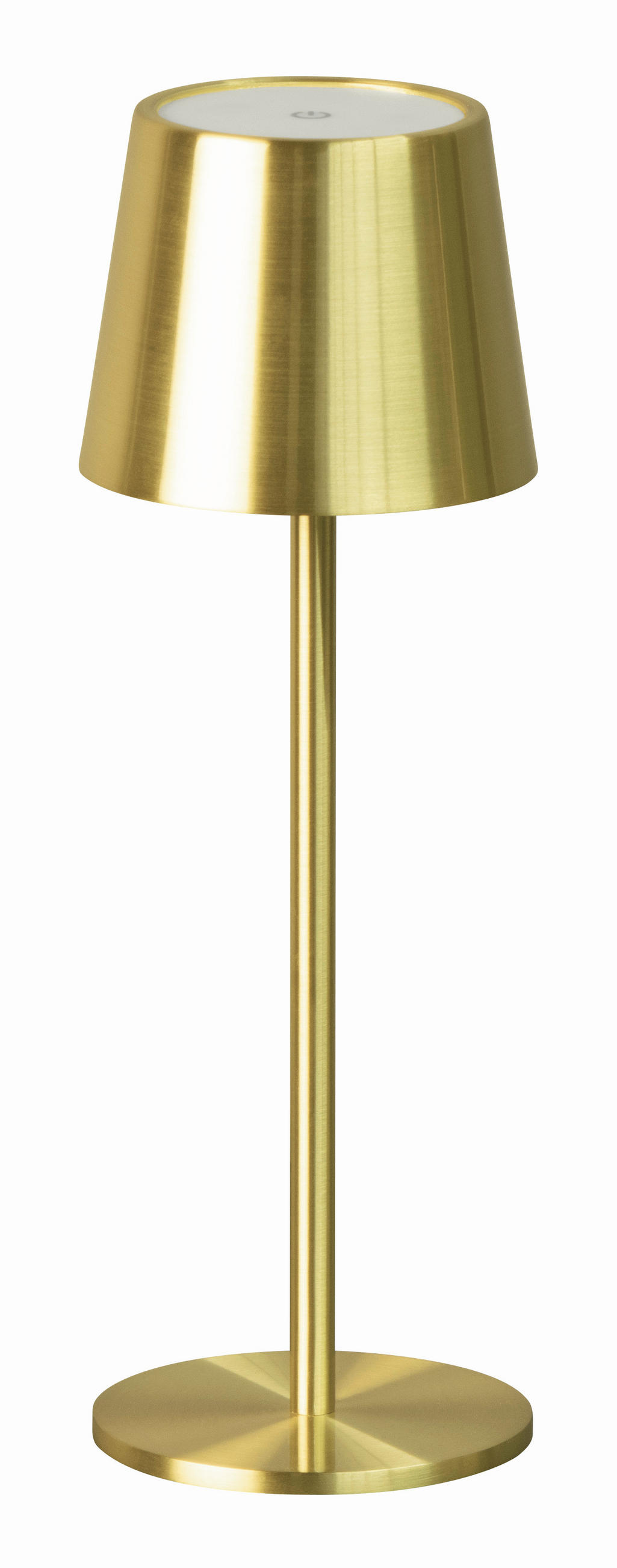 STOLNÍ LAMPA NA BATERIE, 9/27,5 cm  - barvy mosazi, Konvenční, kov (9/27,5cm)