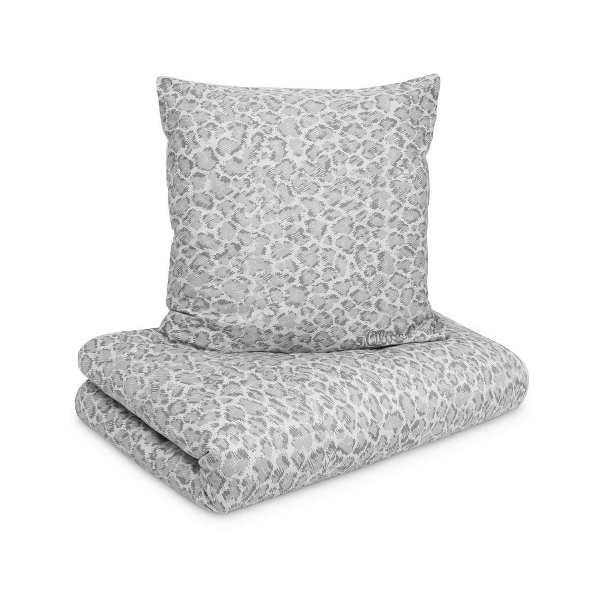 BETTWÄSCHE 2-teilig Makosatin 140/200 cm  - Grau, Basics, Textil (140/200cm) - S. Oliver