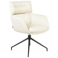 ARMLEHNSTUHL  Stoffauswahl, Sitzfläche 360° drehbar, automatische Rückholfunktion Webstoff  Beige  - Beige/Schwarz, Design, Textil/Metall (62/92/66cm) - Dieter Knoll