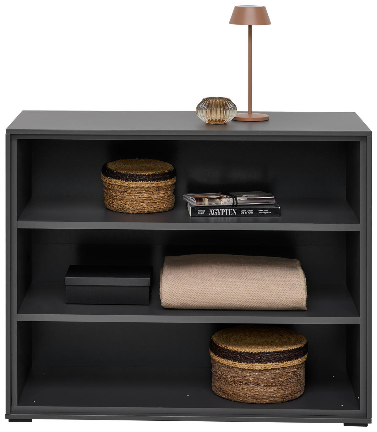 REGALELEMENT  90,9/72,6/40 cm Graphitfarben  - Graphitfarben, Design, Holzwerkstoff (90,9/72,6/40cm) - home24