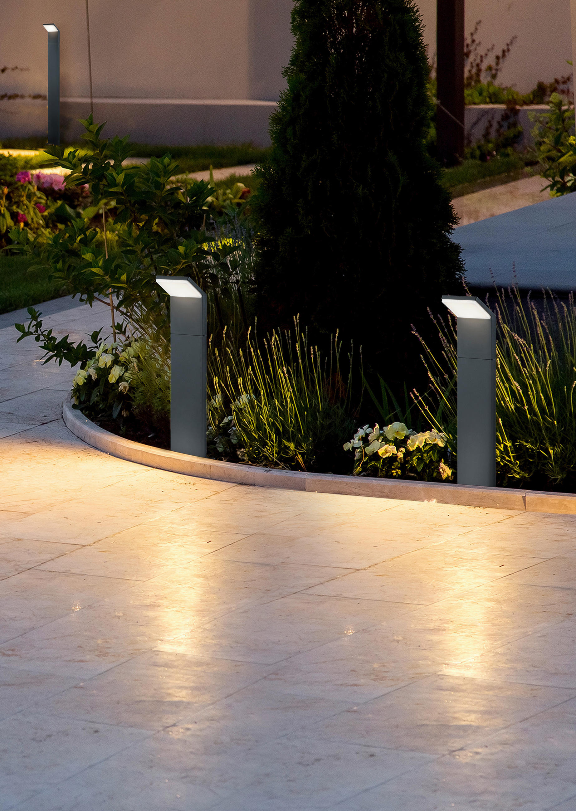 WEGELEUCHTE PEARL   - Anthrazit, Design, Metall (50/14/12,5cm) - Trio Leuchten