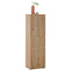 MIDISCHRANK 40/136/31 cm  - Schwarz/Eiche Artisan, MODERN, Holzwerkstoff/Kunststoff (40/136/31cm) - MID.YOU