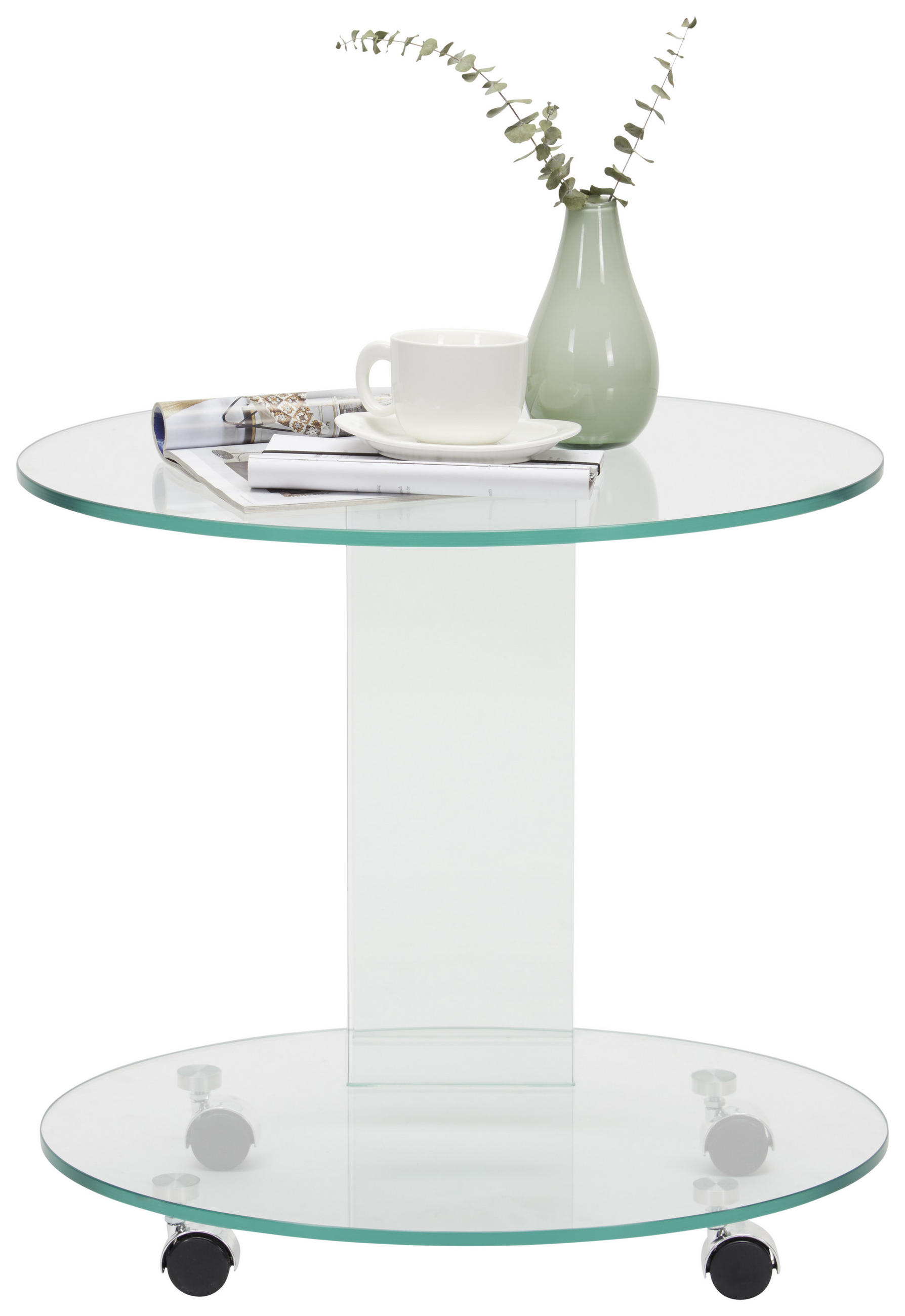 BEISTELLTISCH in Glas 55/45/51 cm  - Design, Glas (55/45/51cm) - Xora