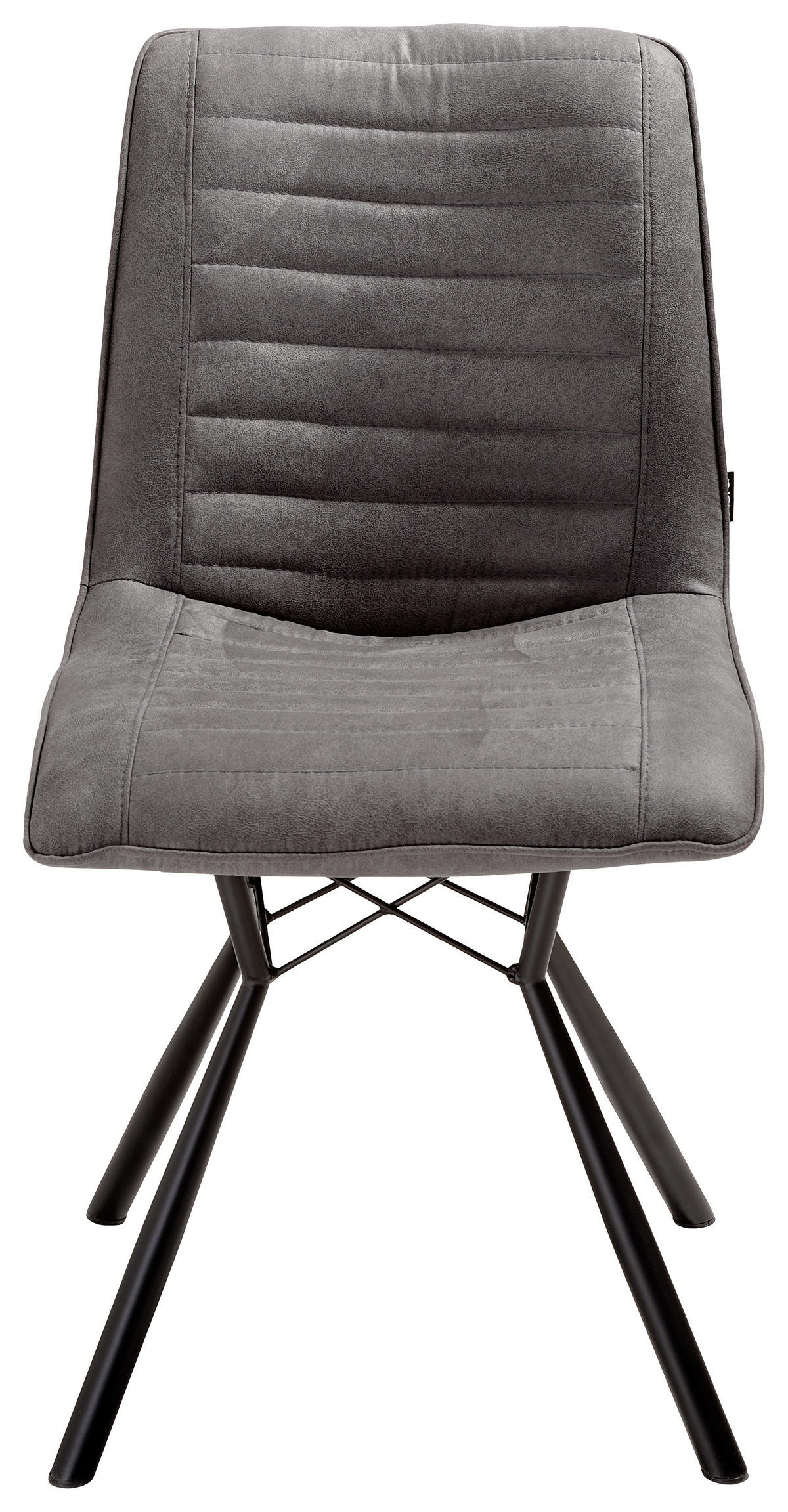 SCAUN in metal, textil antracit, negru  - antracit/negru, Design, metal/textil (48/87/62,5cm) - Xora