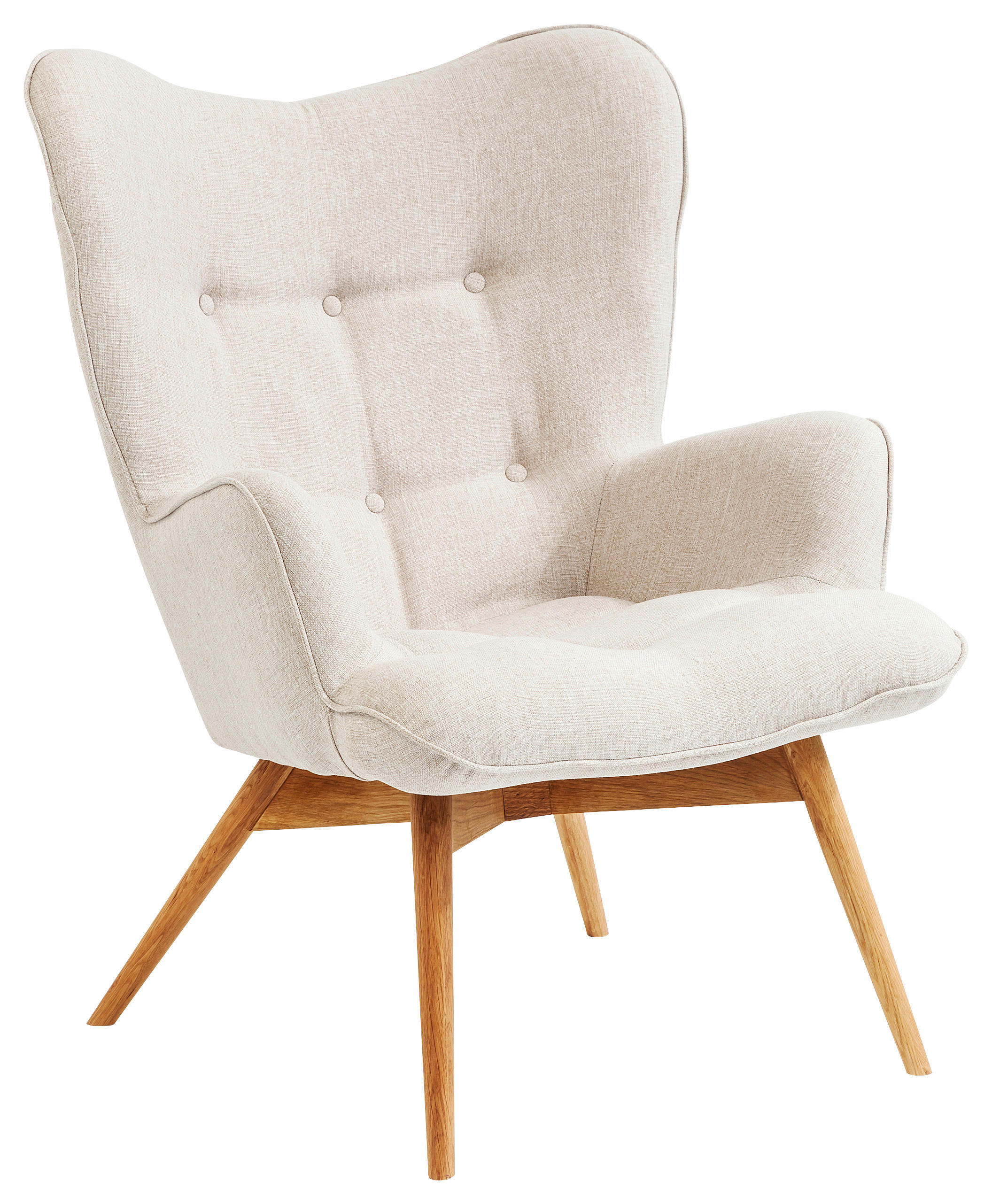 Kare-Design Ohrensessel Creme 73x94x83 cm