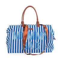 WICKELTASCHE Mommy Bag Blaue Streifen  - Weiß/Grau, KONVENTIONELL, Kunststoff/Textil (55/30/40cm) - Childhome