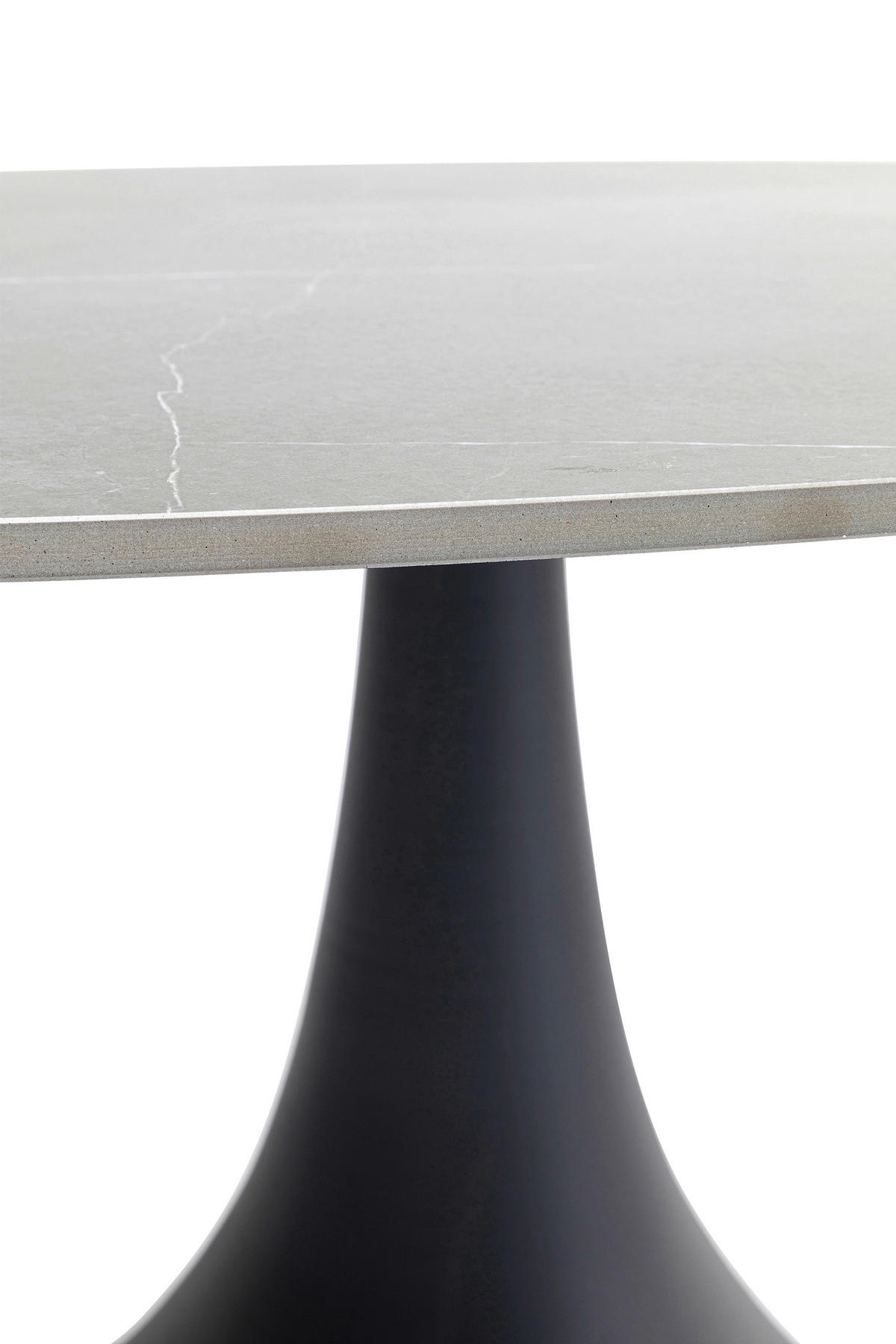 ESSTISCH in Metall, Keramik 180/120/76 cm  - Schwarz, Design, Keramik/Metall (180/120/76cm) - Kare-Design