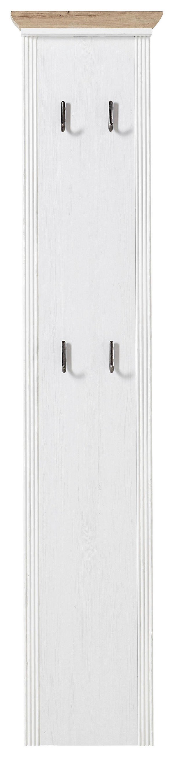 PANOU CUIER 41/195/9 cm  - alb/culoare lemn stejar, Romantik / Landhaus, material pe bază de lemn (41/195/9cm) - Landscape