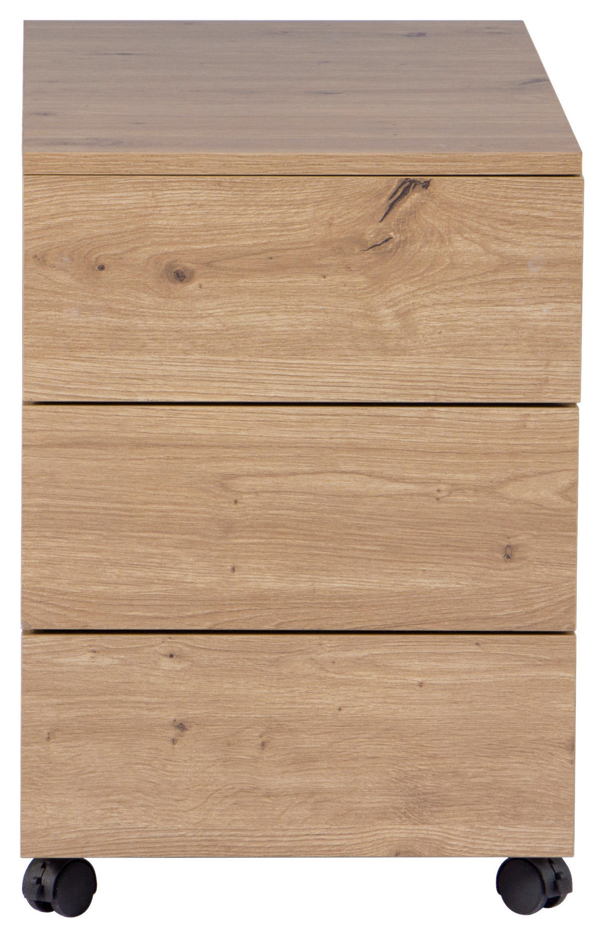ROLLCONTAINER 39/55/70 cm  - Eiche Artisan, MODERN, Holzwerkstoff/Kunststoff (39/55/70cm) - Livetastic