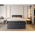 BOXSPRINGBETT 140/200 cm  in Grau  - Schwarz/Grau, KONVENTIONELL, Kunststoff/Textil (140/200cm) - Carryhome