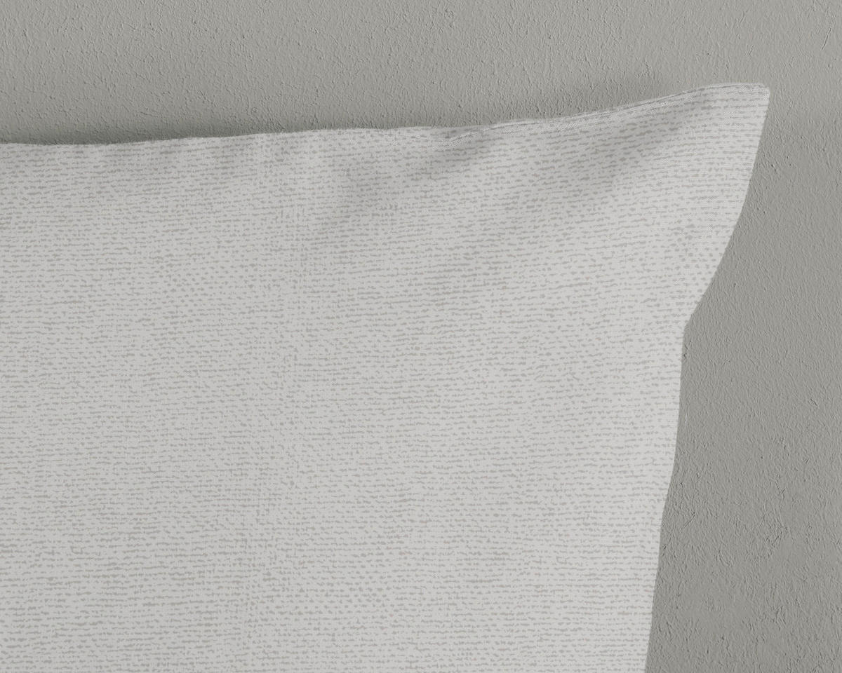 WENDEBETTWÄSCHE Good Morning Renforcé 140/200 cm  - Greige/Hellgrau, Basics, Textil (140/200cm)