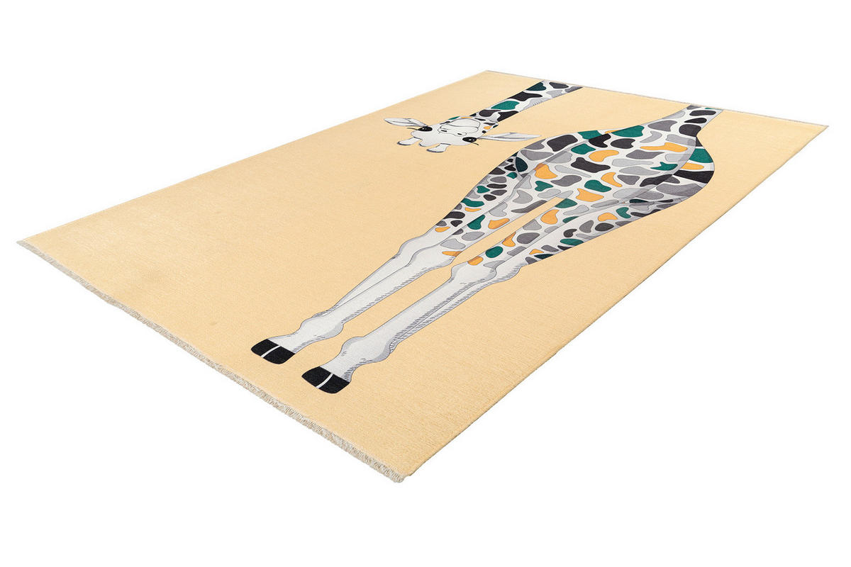 KINDERTEPPICH 115/170 cm  - Weiss/Dunkelgrün, Trend, Textil (115/170cm) - Ben'n'jen