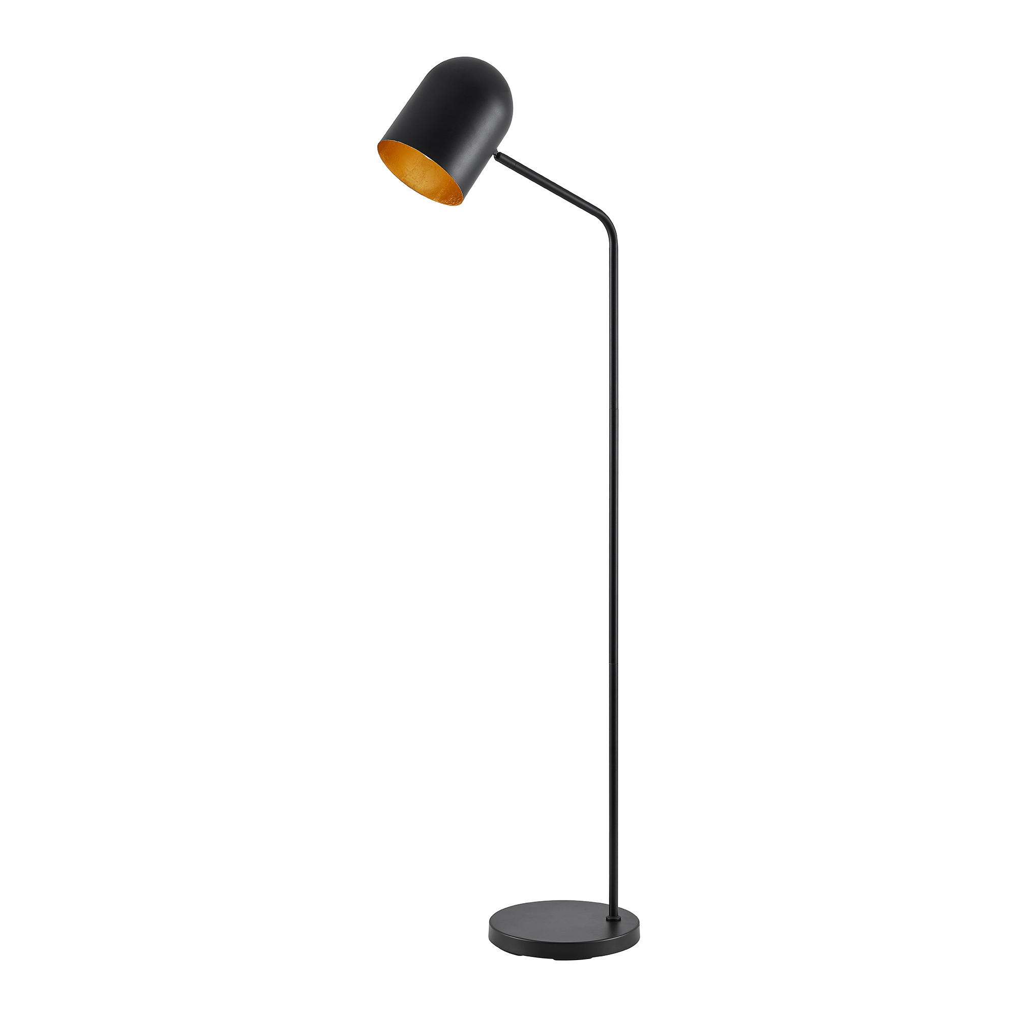 STEHLEUCHTE Aria 25/140 cm   - Goldfarben/Schwarz, Design, Metall (25/140cm) - Novel