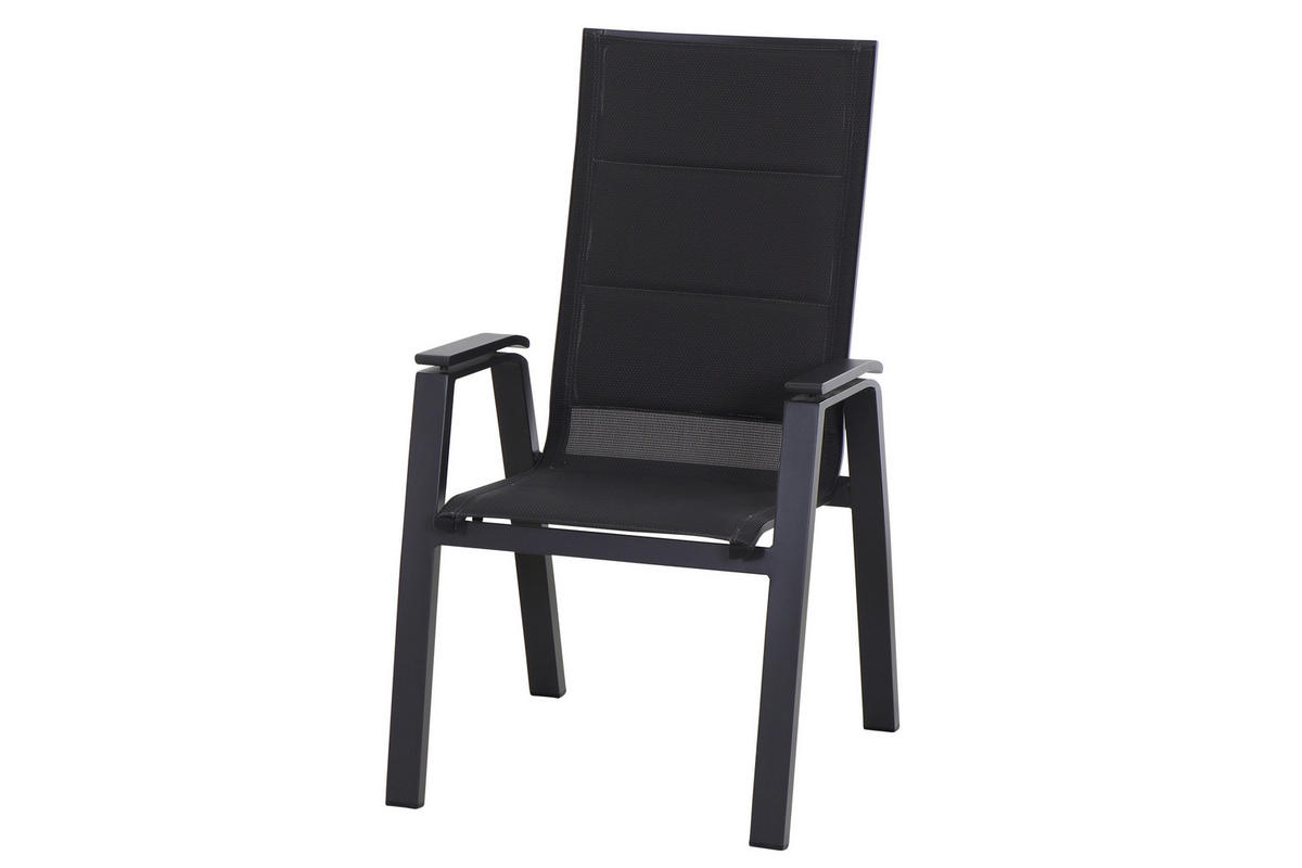 GARTENTISCHGRUPPE Aluminium  - Anthrazit, MODERN, Keramik/Kunststoff (100/88/220cm) - Siena Garden