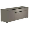LOWBOARD Grau, Schwarz  160/58/45 cm  - Schwarz/Grau, Design, Glas/Holzwerkstoff (160/58/45cm) - Moderano