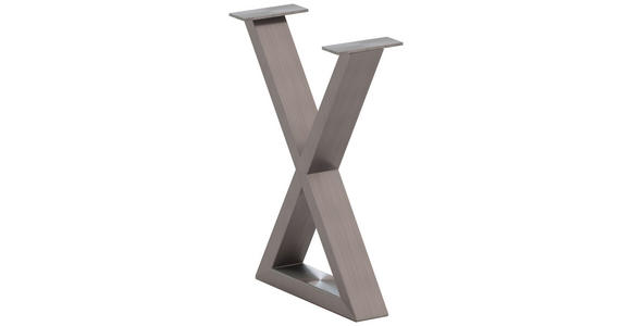 BANKGESTELL 6/45/32 cm - Edelstahlfarben, Design, Metall (6/45/32cm) - Waldwelt