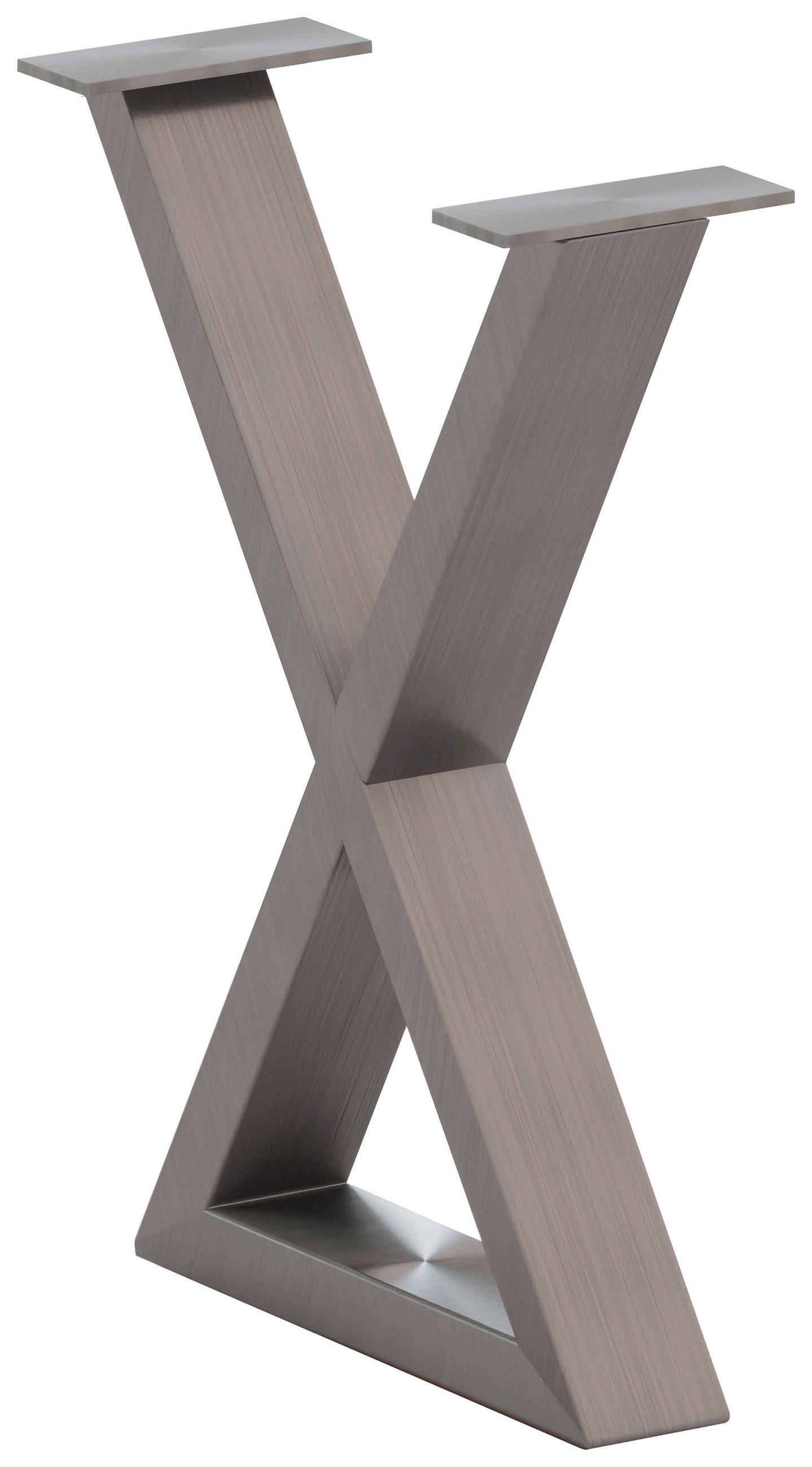BANKGESTELL 6/45/32 cm  - Edelstahlfarben, Design, Metall (6/45/32cm) - Waldwelt