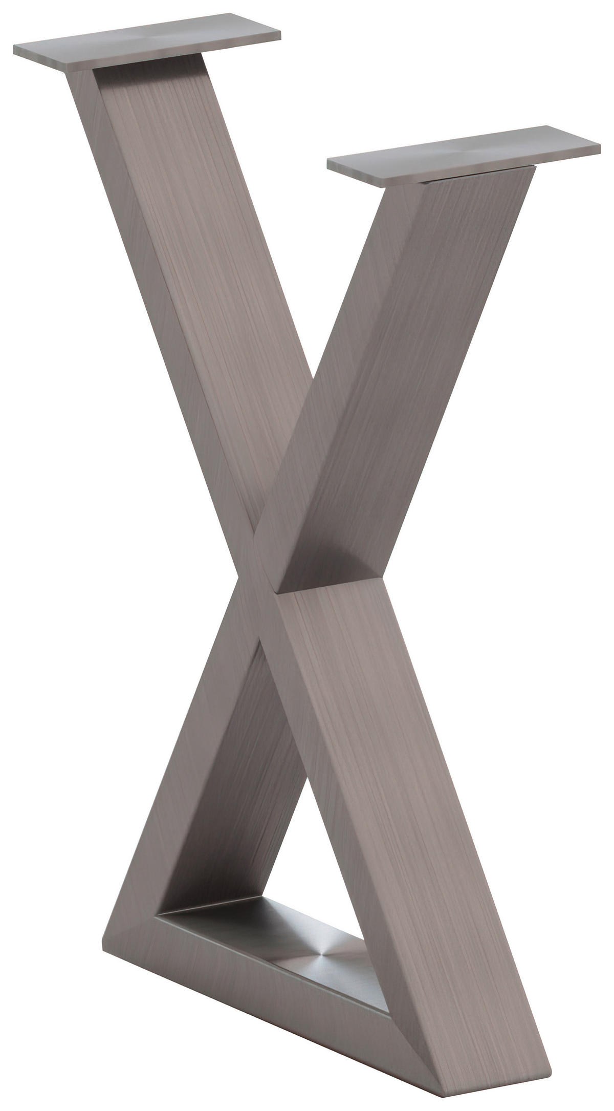 BANKGESTELL 6/45/32 cm  - Edelstahlfarben, Design, Metall (6/45/32cm) - Waldwelt