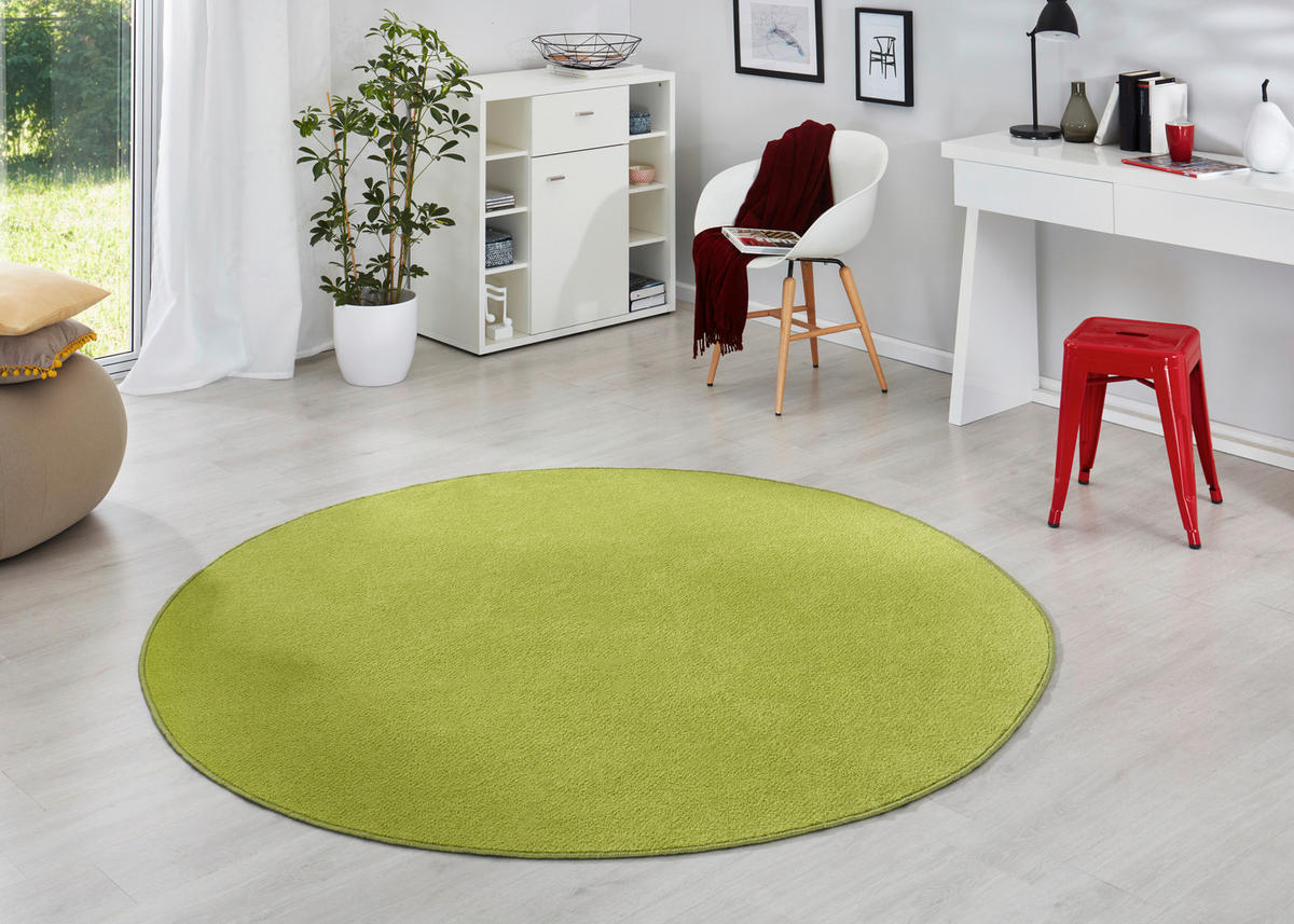 FLACHWEBETEPPICH 200 cm Fancy Hellgrün  - Hellgrün, Basics, Kunststoff (200cm)