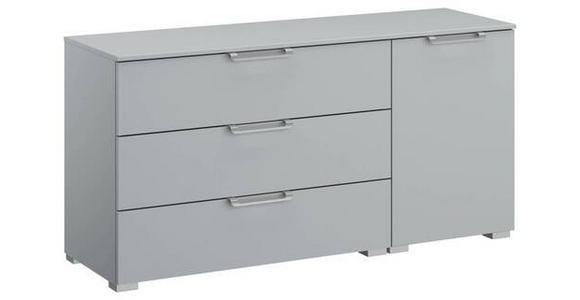 SIDEBOARD 120/61/42 cm in Hellgrau - Silberfarben/Hellgrau, Design, Holzwerkstoff/Kunststoff (120/61/42cm) - Novel