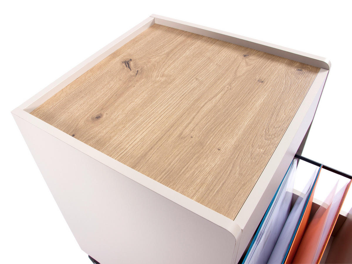 ROLLCONTAINER 43/57/43 cm  - Kaschmir/Eiche Artisan, MODERN, Holzwerkstoff/Kunststoff (43/57/43cm) - MID.YOU